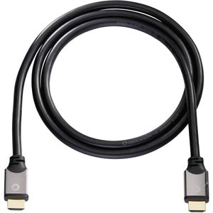 Oehlbach 92458 HDMI-kabel HDMI Aansluitkabel HDMI-A-stekker, HDMI-A-stekker 10.00 m Zwart Audio Return Channel (ARC), Vergulde steekcontacten, Ultra HD-HDMI