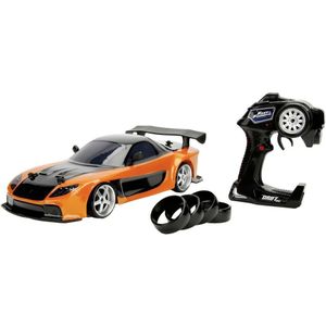 JADA TOYS 253209001 Fast & Furious RC Drift Mazda RX-7 1:10 RC modelauto voor beginners Elektro Straatmodel