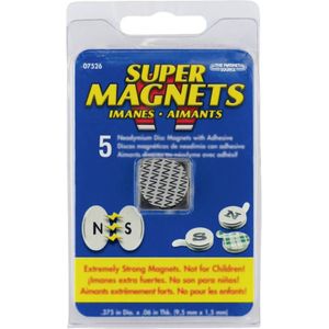 Blanko Magneet (Ø x h) 19 mm x 1.5 mm rond RVS 5 stuk(s) 207079