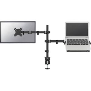 Neomounts FPMA-D550NOTEBOOK Monitor-tafelbeugel 2-voudig 25,4 cm (10) - 81,3 cm (32) Zwart Zwenkbaar, Roteerbaar, Kantelbaar, Laptophouder