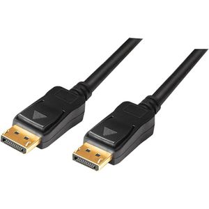 LogiLink CV0114 DisplayPort-kabel DisplayPort Aansluitkabel DisplayPort-stekker, DisplayPort-stekker 20.00 m Zwart