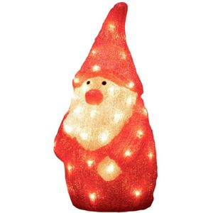 Konstsmide 6243-103 Acryl figuur Energielabel: G (A - G) Kerstman Warmwit LED Rood, Wit