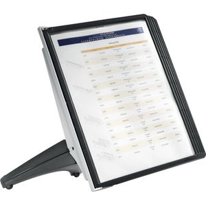 Durable Standaard voor bureaustandaard Sichttafelständer SHERPA® SOHO 5 Zwart DIN A4 Aantal meegeleverde displaypanels 5