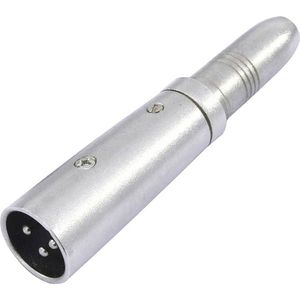 Omnitronic 30226500 XLR Adapter [1x XLR-stekker 3-polig - 1x Jackplug female 6,3 mm (mono)]