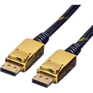 ROLINE GOLD DisplayPort Kabel, DP M/M, Retail Blister, 1 m
