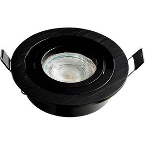 Heitronic 500595 DL7801 Inbouwlamp LED G5.3, GU10 8 W Zwart