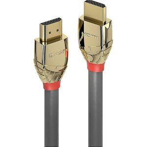 LINDY 37602 HDMI-kabel Aansluitkabel HDMI-A-stekker, HDMI-A-stekker 2.00 m Grijs