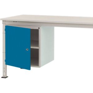 Manuflex ZB4967.5007 Behuizing onderbouw universele stationair, gebruiksh. 500 mm met 1 deur links draaiend. Voor tafel diepte 1200 mm