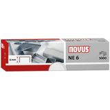 Novus 042-0001 Type nietje: NE 6 Nietjes 5000 stuk(s) Nietcapaciteit: 25 vel (80 g/m²)