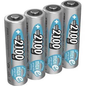 Ansmann maxE HR06 Oplaadbare AA batterij (penlite) NiMH 2100 mAh 1.2 V 4 stuk(s)