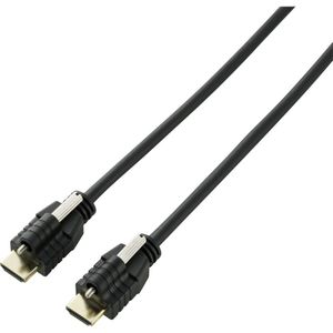 SpeaKa Professional SP-9784188 HDMI-kabel HDMI Aansluitkabel HDMI-A-stekker, HDMI-A-stekker 3.00 m Zwart Audio Return Channel (ARC), Vergulde steekcontacten,