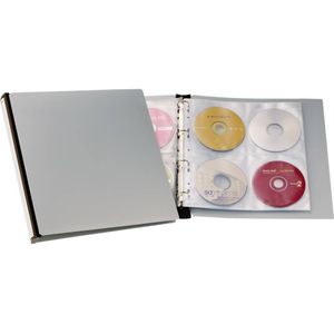 Durable CD/DVD-ordner 96 CDs/DVDs/Blu-rays Zwart, Grijs 12 stuk(s) 527701
