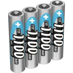 Ansmann HR03 Oplaadbare AAA batterij (potlood) NiMH 1050 mAh 1.2 V 4 stuk(s)