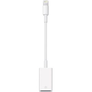 Apple Apple iPad/iPhone/iPod Adapter [1x Apple dock-stekker Lightning - 1x USB 2.0 bus A] 0.10 m Wit