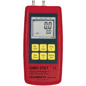 Greisinger GMH 3161-07 Gasdrukmeter Luchtdruk, Niet-agressieve gassen, Corrosieve gassen -0.01 - 0.350 bar