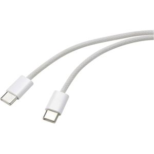 Renkforce Apple iPad/iPhone/iPod Aansluitkabel [1x USB-C stekker - 1x USB-C stekker] 3.00 m Wit