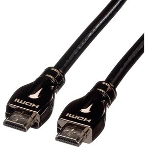 ROLINE HDMI Ultra HD Kabel met Ethernet, M/M, zwart, 20 m