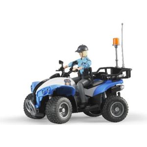 Bruder Politie-quad met Politievrouw en Ausst.