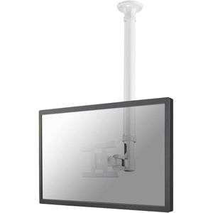 Neomounts FPMA-C100WHITE Monitor-plafondbeugel 1-voudig 25,4 cm (10) - 76,2 cm (30) Wit In hoogte verstelbaar, Kantelbaar, Zwenkbaar, Roteerbaar