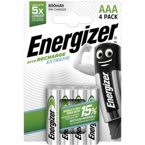 Energizer Extreme HR03 Oplaadbare AAA batterij (potlood) NiMH 800 mAh 1.2 V 4 stuk(s)