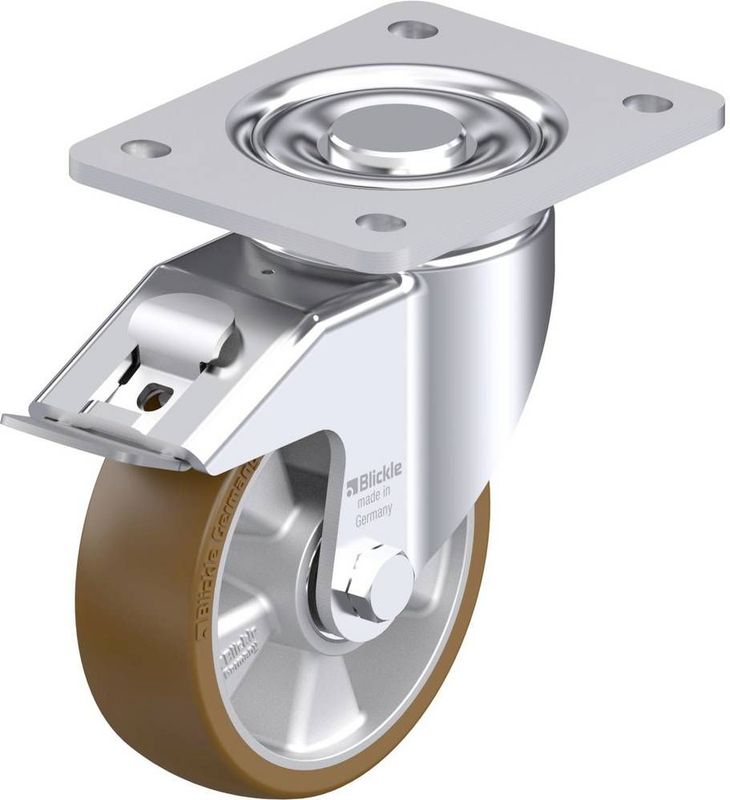 Blickle LH-ALB 125K-3-FI Plaatstalen zwenkwiel Wieldiameter: 125 mm Draagvermogen (max.): 550 kg 1 stuk(s)