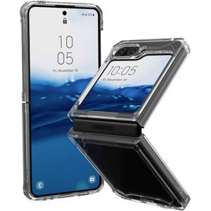 Urban Armor Gear Plyo Case Backcover Samsung Galaxy Z Flip5 Ice, Transparant Stootbestendig, Inductieve lading