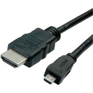 ROLINE GREEN HDMI High Speed Kabel met Ethernet, HDMI male - Micro HDMI male, 2 m