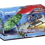 PLAYMOBIL City Action Politiehelikopter: parachute-achtervolging - 70569