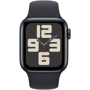Apple Watch SE (2023) GPS + Cellular 40 mm Aluminium kast Sportband Midnight M/L
