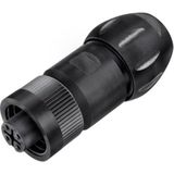 binder 99 4222 300 04 Ronde subminiatuurconnector Koppeling, recht Totaal aantal polen: 3 + PE 1 stuk(s)