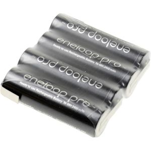 Panasonic eneloop Pro Reihe F1x4 Accupack Aantal cellen: 4 Batterijgrootte: AA (penlite) Z-soldeerlip NiMH 4.8 V 2450 mAh