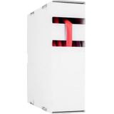 Hongshang 211124328 Krimpkous zonder lijm Rood 1.60 mm 0.80 mm Krimpverhouding:2:1 15 m