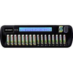 VOLTCRAFT BC16 Batterijlader NiMH, Li-ion AA (penlite), AAA (potlood), 9 V (blok)