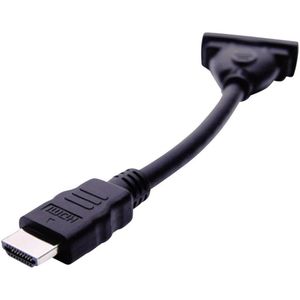 club3D CAC-HMD>DFD HDMI / DVI Adapter [1x HDMI-stekker - 1x DVI-bus 24+5-polig] Zwart 12.00 cm