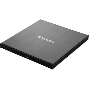 Verbatim External Ultra HD 4K Externe Blu-ray brander 4K-video-ondersteuning Retail USB-C USB 3.2 (Gen 1) Zwart