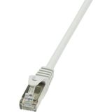 LogiLink CP1032D RJ45 Netwerkkabel, patchkabel CAT 5e SF/UTP 1.00 m Grijs 1 stuk(s)