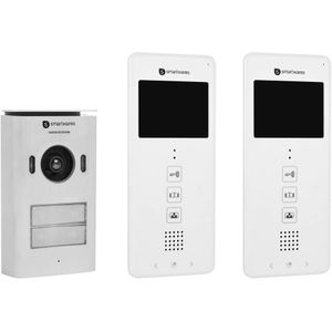 Smartwares DIC-22122 Complete set voor Video-deurintercom 2-draads Tweegezinswoning Wit