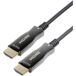 Maxtrack C 508-20 ML HDMI-kabel HDMI Aansluitkabel HDMI-A-stekker, HDMI-A-stekker 20.00 m Zwart Ultra HD-HDMI