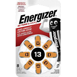 Energizer Knoopcel ZA13 1.4 V 8 stuk(s) 280 mAh Zink-lucht Hearing Aid PR48