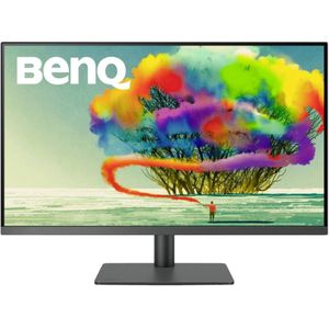 BenQ PD3205U LCD-monitor Energielabel F (A - G) 80 cm (31.5 inch) 3840 x 2160 Pixel 16:9 5 ms HDMI, Hoofdtelefoon (3.5 mm jackplug), USB-C, DisplayPort IPS LCD