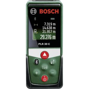 Bosch Home and Garden PLR 30 C Laserafstandsmeter Bluetooth, Documentatie-app Meetbereik (max.) 30 m