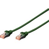 Digitus DK-1644-020/G RJ45 Netwerkkabel, patchkabel CAT 6 S/FTP 2.00 m Groen Halogeenvrij, Verdraaide paren, Snagless, Vlambestendig 1 stuk(s)