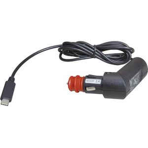 ProCar Conrad USB-C KFZ Ladekabel 12-24V EV USB-C auto laadkabel 3000 mA Stroombelasting (max.): 3 A Stekker met kabel 12 V naar 5 V, 24 V naar 5 V