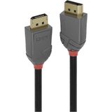 LINDY 36486 DisplayPort-kabel Aansluitkabel DisplayPort-stekker, DisplayPort-stekker 10.00 m Zwart