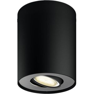 Philips Lighting Hue LED-plafondspots 871951433844900 Hue White Amb. Pillar Spot 1 flg. schwarz 350lm inkl. Dimmschalter GU10 5 W