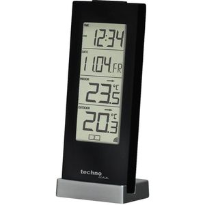 Techno Line WS 9767 Draadloze thermometer Zwart