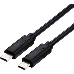 Roline USB-C-kabel USB 4.0 USB-C stekker 1.00 m Zwart Afgeschermd 11029104