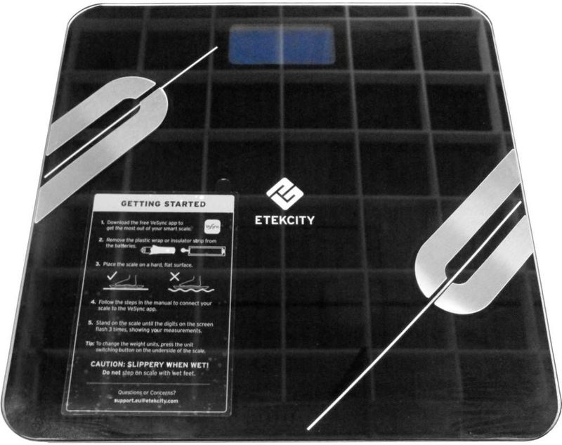 Etekcity Personenweegschaal Digitaal Weegbereik (max.): 180 kg Zwart