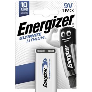 Energizer Ultimate 6LR61 9V batterij (blok) Lithium 9 V 1 stuk(s)