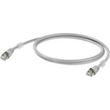 Weidmüller 1165940040 RJ45 Netwerkkabel, patchkabel CAT 6A S/FTP 4.00 m Grijs UL gecertificeerd 1 stuk(s)